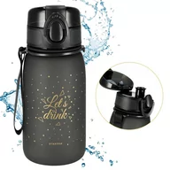 Bidony dla dzieci - Szary bidon z ustnikiem, bidon na wodę, plastikowy 400 ml - miniaturka - grafika 1