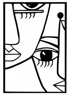 Obraz 3D Picasso Kubizm Surrealizm Abstrakcja K154 - Obrazy i zdjęcia na płótnie - miniaturka - grafika 1