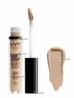 Korektory do twarzy - NYX Professional Makeup - CAN''T STOP WON''T STOP- CONCEALER - Korektor w płynie - NATURAL - miniaturka - grafika 1