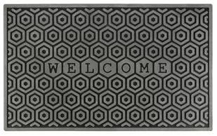 Wycieraczka gumowa „Welcome" 75 x 45 cm, szara - Wycieraczki Wycieraczka gumowa „Welcome" 75 x 45 cm, szara - Wycieraczki - miniaturka - grafika 1