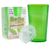 Kubki dla dzieci - Reflo Kubek Treningowy Do Nauki Picia Nietłukący Smart Cup Zielony - miniaturka - grafika 1