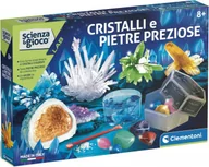 Mały naukowiec - Zestaw do eksperymentów naukowych Clementoni Science & Play Giant Crystals and Precious Stones (8005125193141) - miniaturka - grafika 1
