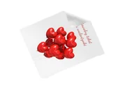 Akcesoria do okularów - Ściereczka personalizowana do okularów na Walentynki - 1 szt. - miniaturka - grafika 1