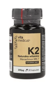 HERBAMEDICUS Vitamedicus naturalna witamina K2 MK-7 x 30 kaps - Witaminy i minerały - miniaturka - grafika 1