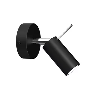 Milagro Kinkiet PRESTON BLACK/CHROME 1x mini GU10 MLP7618 - Lampy ścienne - miniaturka - grafika 1