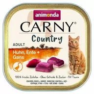 Mokra karma dla kotów - Animonda Carny Country Adult Kurczak Kaczka i Gęś 100g AAK 83846 - miniaturka - grafika 1