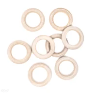 Dekoratorstwo - Drewniane kółko do makramy 45MM, 8 SZT. - miniaturka - grafika 1