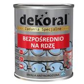 Farby olejne i specjalne - Dekoral Emalia antykorozyjna grafitowy półmat 0,65 l - miniaturka - grafika 1