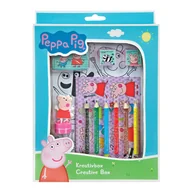 Zabawki kreatywne - Zestaw Kreatywny, Kolorowanki, Naklejki i Stempel Figurka 2D, 21 el. Świnka Peppa - miniaturka - grafika 1