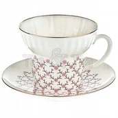 Filiżanki - Filiżanka Fala Siatka Różowa 165ml Łomonosov - miniaturka - grafika 1