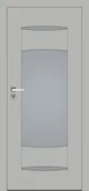 Drzwi wewnętrzne - Dre Drzwi Wewnętrzne Z Szybą Ena 5 Okleina Jasna Szara Mat - miniaturka - grafika 1