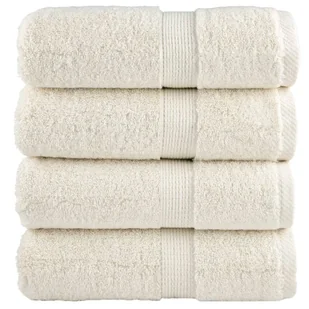 vidaXL Ręczniczki premium SOLUND, 4 szt., kremowe, 30x30 cm, 600 g/cm² - Ręczniki - miniaturka - grafika 1