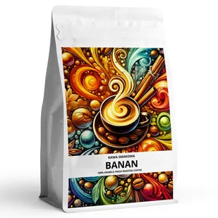 Kawa smakowa mielona BANANOWA 100 % arabica - Cappuccino i kawy smakowe - miniaturka - grafika 1