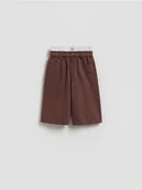 Spodnie i spodenki dla chłopców - Reserved - Denimowe szorty - brązowy - miniaturka - grafika 1