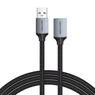 Kable komputerowe i do monitorów - Przedłużacz USB 3.0 męski USB do żeński USB-A, Vention 2m (czarny) - miniaturka - grafika 1