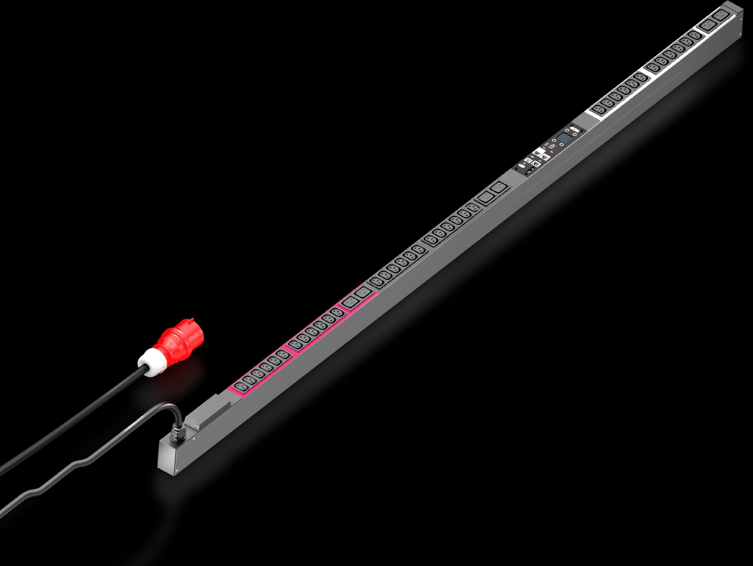 Rittal PDU Basic Stromverteilung switched 32A/1P CEE 12xC13+ 4xC19 rozdzielacz zasilania PDU 1 x gniazdo sieciowe 7979.44
