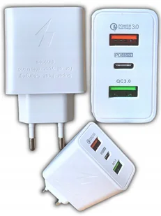 SZYBKA ŁADOWARKA SIECIOWA GaN 50W USB typ C QC WTYCZKA KOSTKA FAST CHARGE - Ładowarki do telefonów - miniaturka - grafika 1