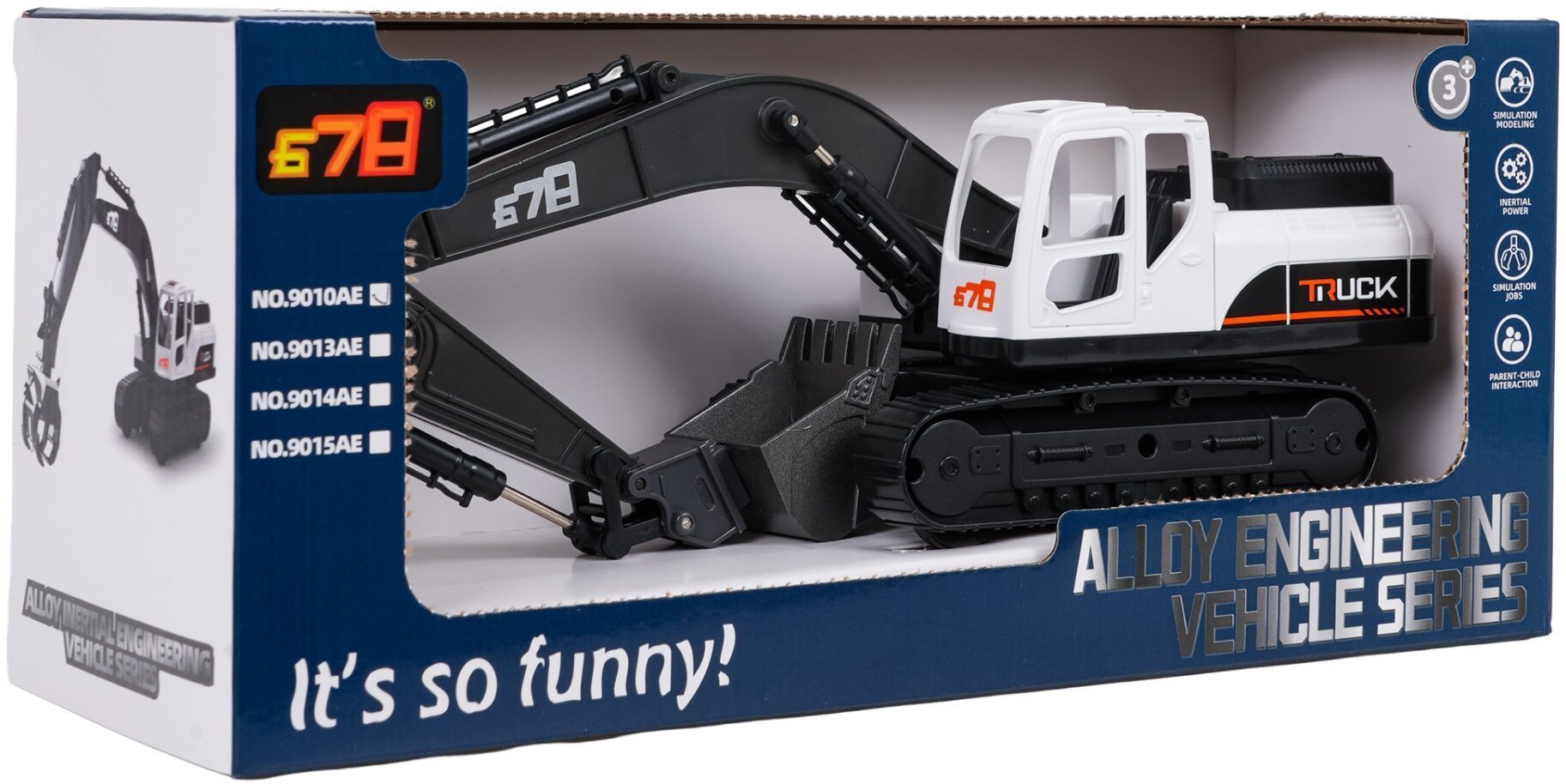 Metalowa Koparka Biała