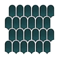 Płytki ceramiczne - Mozaika Seashell Green 30.9 X 30.9 Artens - miniaturka - grafika 1