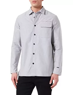 Koszule męskie - G-STAR RAW, Męska koszula z kieszonką na długopis, Mehrfarbig (odpowiednio szary/biały Oxford C895-c760), M - grafika 1