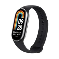 Akcesoria do smartwatchy - Zamienna silikonowa opaska pasek bransoleta bransoletka do Xiaomi Mi Band 8 czarny - miniaturka - grafika 1