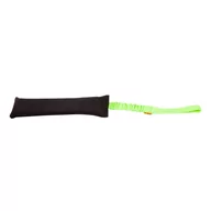 Zabawki dla psów - Dingo gryzak agility 8 x 15 cm czarny rączka bungee zielona 15590 5904760155909 - miniaturka - grafika 1