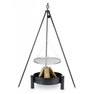 Farmcook Grill ogrodowy na trójnogu ruszt stal nierdzewna 60cm + palenisko ogrodowe Pan 38 70cm