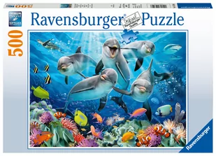 Ravensburger RAVEN. 500 Delfiny PR-147106 - Puzzle - miniaturka - grafika 2