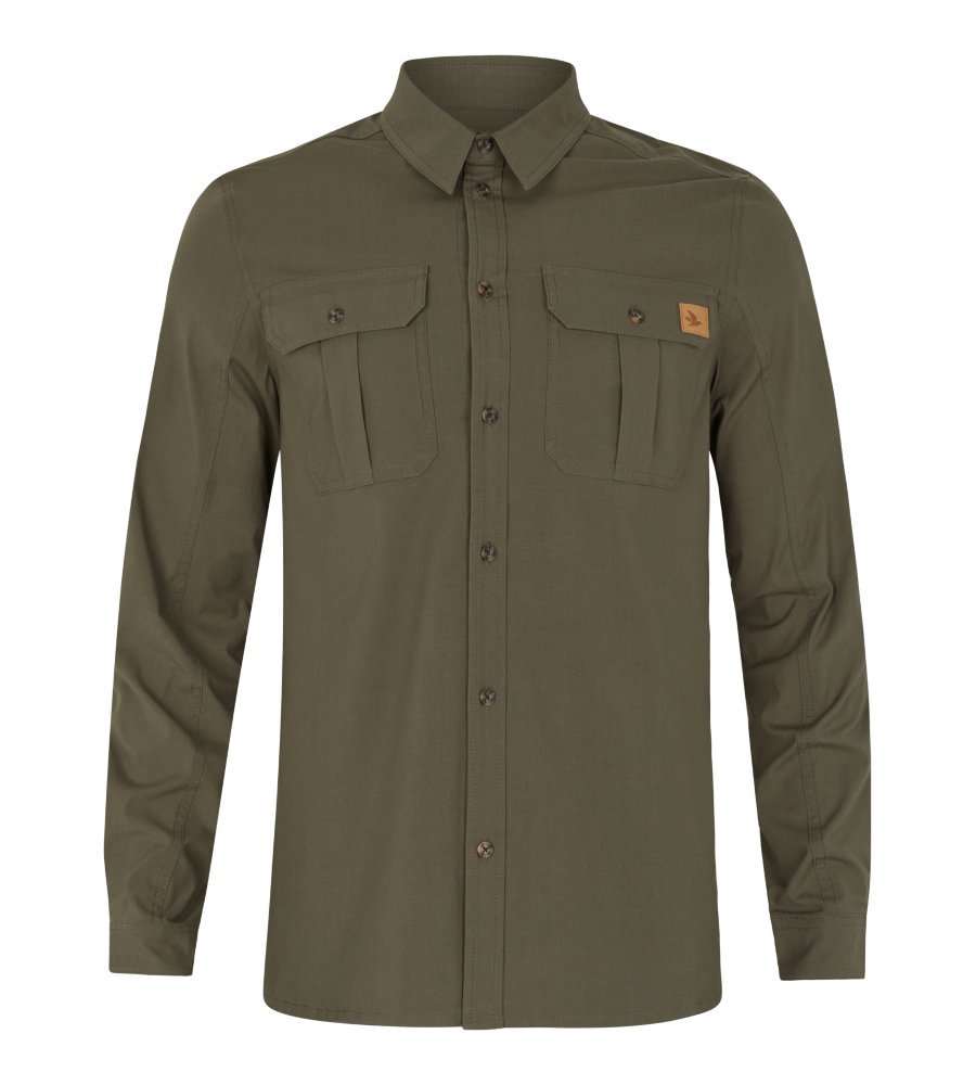 KOSZULA SEELAND SELOUS L/S CARGO - Grape leaf -M