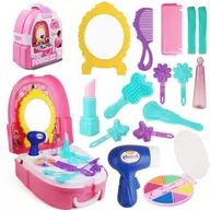 Zabawy w naśladowanie dorosłych - WOOPIE Zestaw Małej Księżniczki w Plecaku Toaletka 19 el. - miniaturka - grafika 1