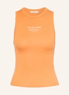 Koszulki i topy damskie - Pepe Jeans Top Viv orange - miniaturka - grafika 1