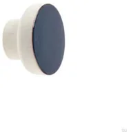 Klamki - Gałka meblowa Simple White 40 Drewniana Emaliowana Szaro-niebieska E_28-WH-SN - miniaturka - grafika 1