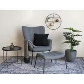 Półki do salonu - Czarna piętrowa półka metalowa Genk – House Nordic - miniaturka - grafika 1