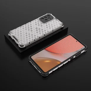 Honeycomb etui pancerny pokrowiec z żelową ramką Samsung Galaxy A72 4G przezroczysty - Etui i futerały do telefonów - miniaturka - grafika 13