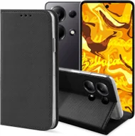 Etui i futerały do telefonów - Hello Case ETUI Z KLAPKĄ DO XIAOMI REDMI NOTE 13 PRO 5G / POCO X6 5G CZARNE ZAMYKANE - miniaturka - grafika 1