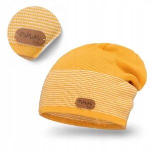 Czapka Zimowa Dziecięce Żółta Uniwersalna Jesienna Chłopiec Dziewczynka - Czapki dla dzieci - miniaturka - grafika 1