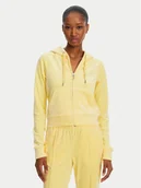 Bluzy damskie - Juicy Couture Bluza Madison JCWA122001 Żółty Slim Fit - miniaturka - grafika 1