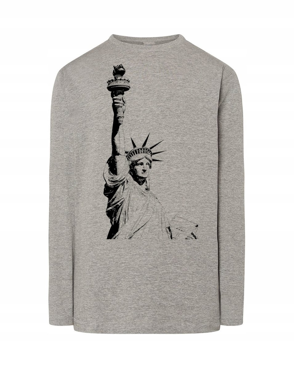 Longsleeve męski nadruk STATUA WOLNOŚCI r.4XL