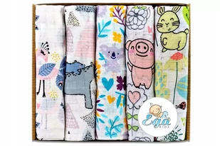 Eco Zestaw Pieluszek Tetrowych 5 sztuk - Pieluchy - miniaturka - grafika 1