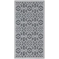 Dywany zewnętrzne - DYWAN CHODNIK SZNURKOWY ZEWNĘTRZNY BOHO 50x80cm SZARY - miniaturka - grafika 1
