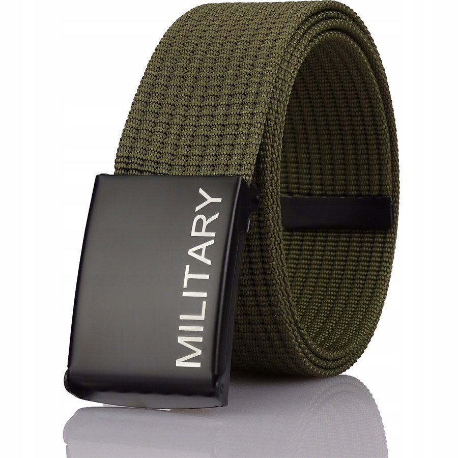 Parciany pas ZIELONY pasek Militarny wojskowy