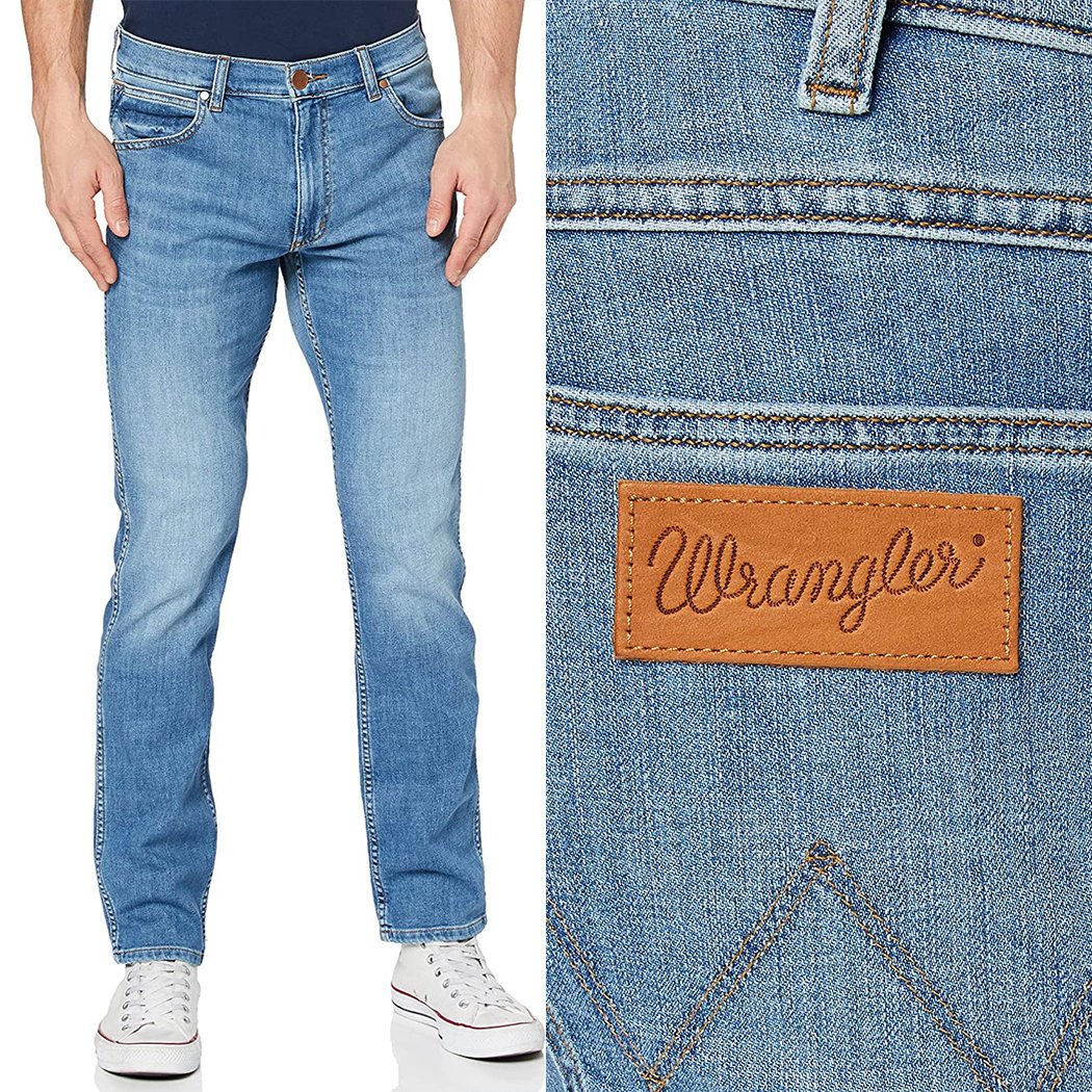 Wrangler Greensboro Light Strike Jeansy W38 L34