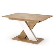 Stoły - Prostokątny nowoczesny stół dąb lancelot + biały - Otilio - miniaturka - grafika 1