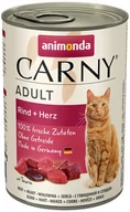 Mokra karma dla kotów - Zestaw Animonda Carny Adult, 12 x 400 g - Wołowina i serce - miniaturka - grafika 1