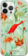 Etui i futerały do telefonów - Etui do Apple IPHONE 12 Mini Kwiaty 049 Babaco Nadruk pełny Zielony - miniaturka - grafika 1