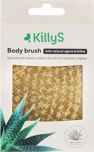 KillyS - Body Brush - Szczotka do masażu ciała z naturalnym włosiem z agawy - Szczotki do masażu - miniaturka - grafika 1