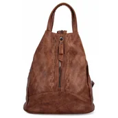 Torebki damskie - Miejski Plecaczek Damski firmy Herisson 15-2B319 Brązowy - miniaturka - grafika 1