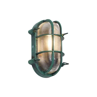 QAZQA Zewnętrzna lampa ścienna zielona owalna IP44 - Noutica - Lampy ogrodowe - miniaturka - grafika 1