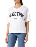 Koszulki i topy damskie - edc by ESPRIT T-shirt damski, 100 / biały, L - miniaturka - grafika 1