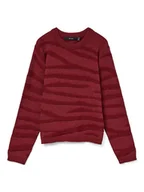 Swetry damskie - ONLY Sweter w kolorze bordowym - miniaturka - grafika 1